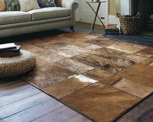 Handmade natural cowhide rug - handmade,